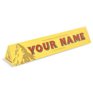 Free Personalised Toblerone